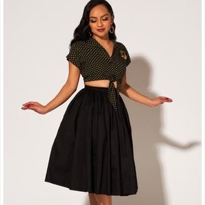 Pinup Couture Full Black Skirt